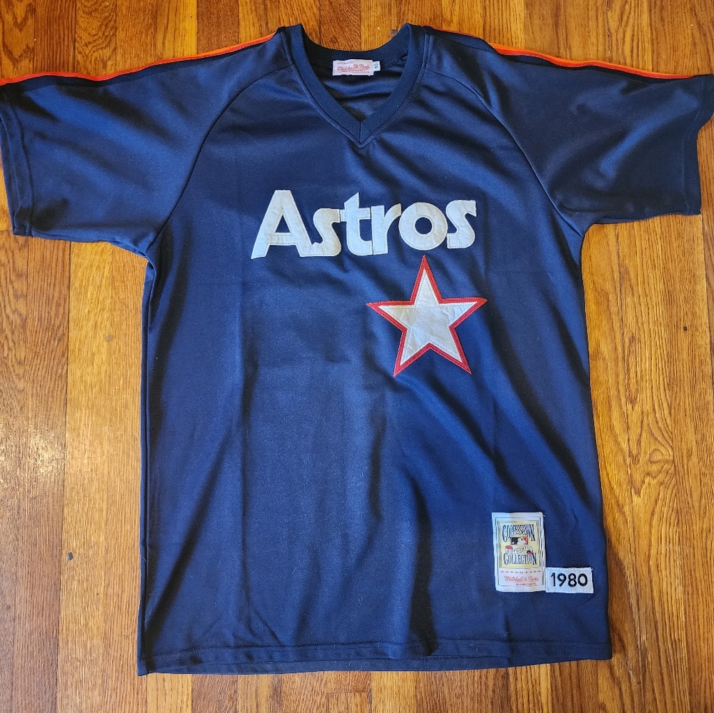 Houston Astros Nolan Ryan Mitchell And Ness sz 50 blue Men's Jersey